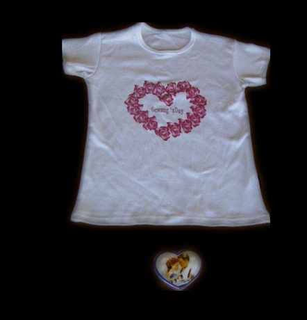 Compressed T-Shirt in Heart Shape (YT-770)