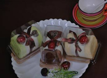 100% Cotton Cake Shaped Towel (YT-9902)