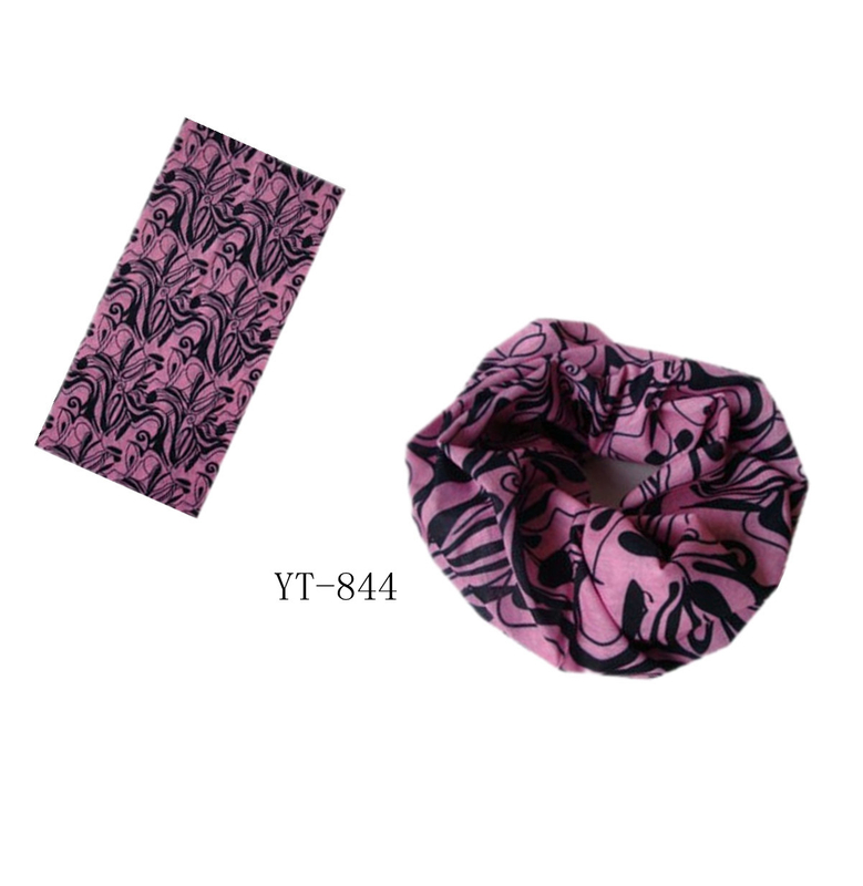100% Polyester Multifunctional Headband, Headgear & Scarf (YT-841)