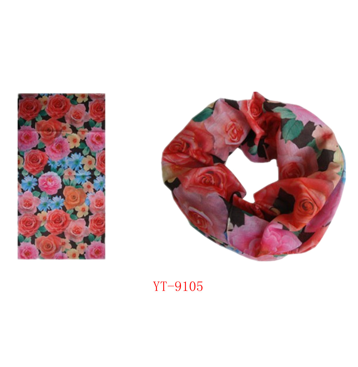 Bandana in Good Designed Flowers in 6 Colors (YT-9121)