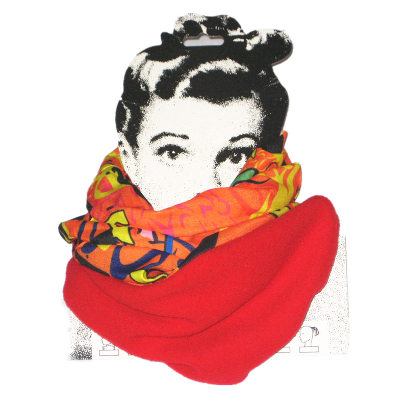 Neck Warmer in Polyester + Fleece Material Design (YT-3165)