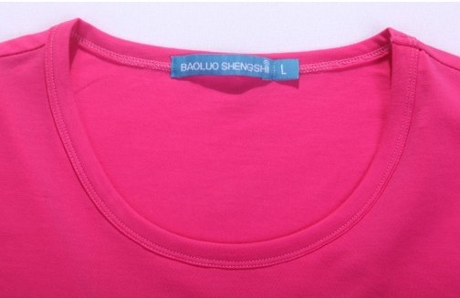 Lyocell Fiber Round Neck Short T-shirt as YT-2817
