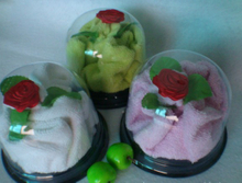 Flower Shaped Cake Towel, 100% Cotton Material (YT-1909)