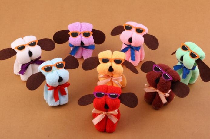 Cake towel in dog design