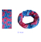 Pink and Blue Rose Flower Design Bandana (YT-9110)