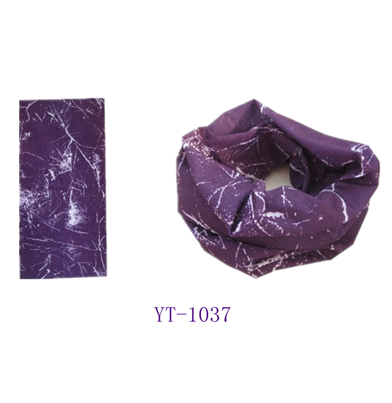 Tube Scarf, Magic Bandana in Multifunction (YT-1037) Lightning Design in Purple and White Color.