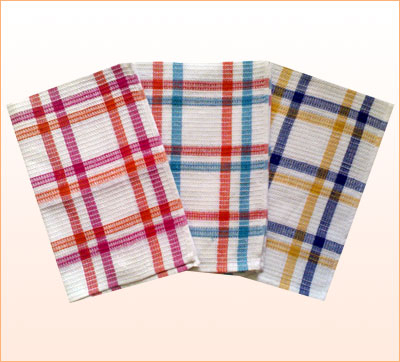 Tartan Jacquard Design Tea Towel (YT-182)