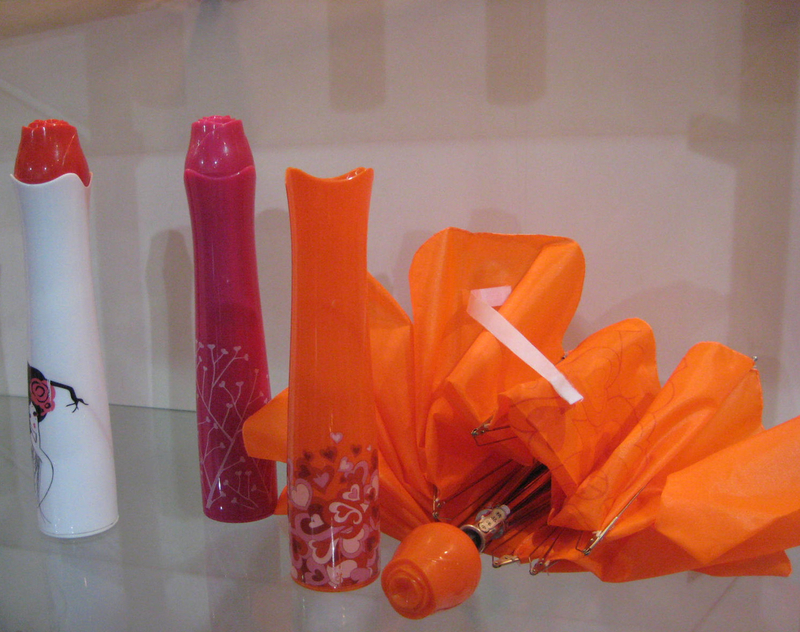 21" Folded Umbrella, Rose Bottle Design as Promotional Gift YT-2528