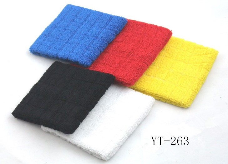 Cotton Jacquard Towel Design Wrist Band as YT-263