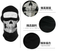 100% Cotton Thicker Winter Reflective Skull Design Head Cover